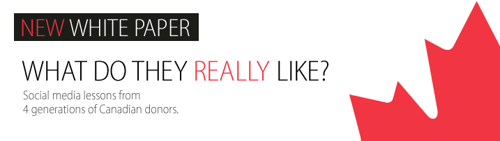 What do they really Like? Social media lessons from 4 generations of Canadian donors